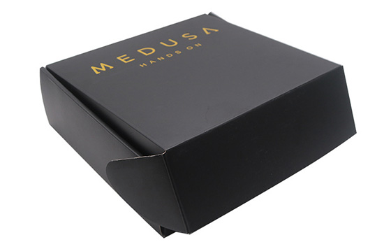 瓦楞折（shé）疊飛機盒 黑色包裝（zhuāng）紙盒子定製工廠（chǎng）